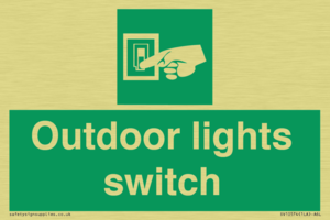 Outdoor lights switch